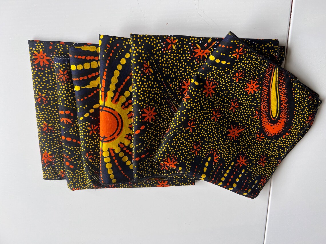 13 pieces Set African Print Placemats - Image 6