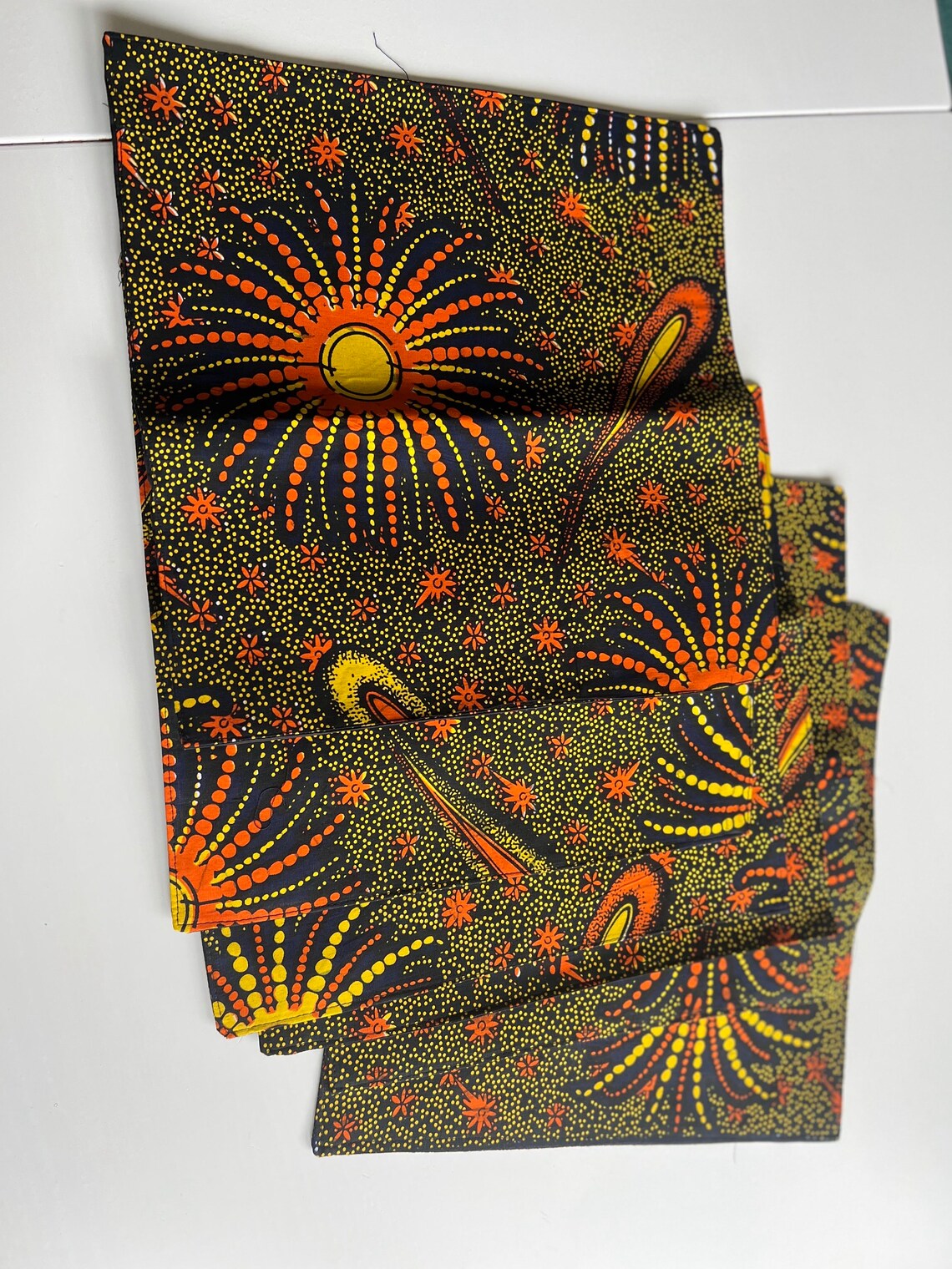13 pieces Set African Print Placemats - Image 5