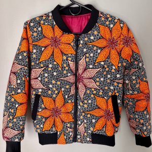 African Print Bomber Jacket