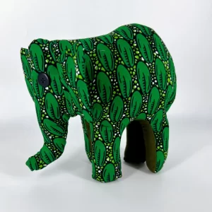 Stuffed Animal Elephant, African print