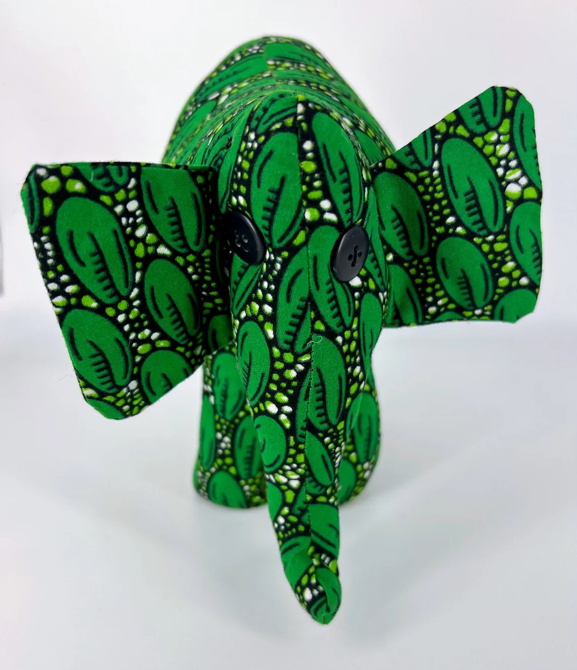 Stuffed Animal Elephant, African print - Image 4