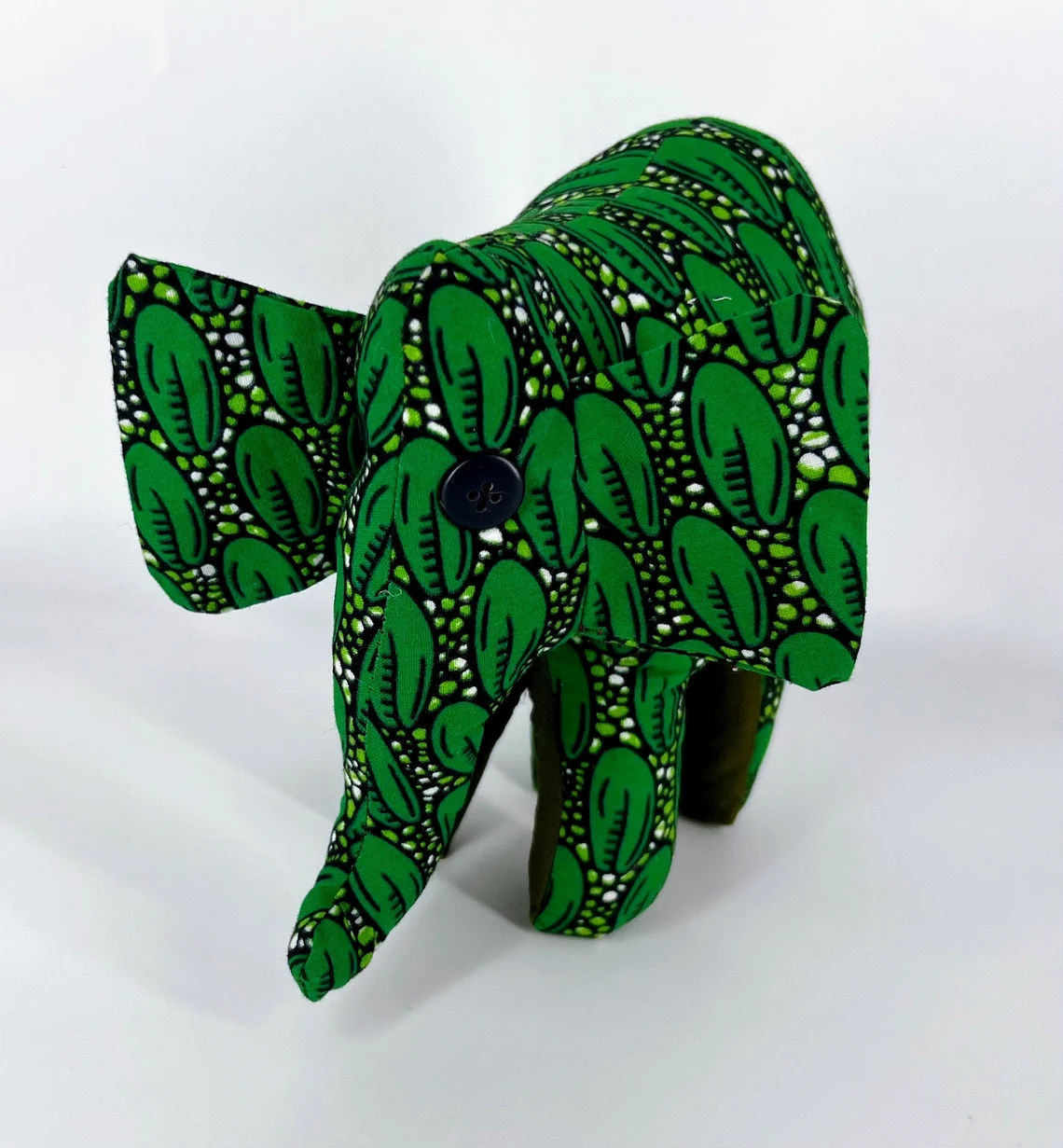 Stuffed Animal Elephant, African print - Image 3