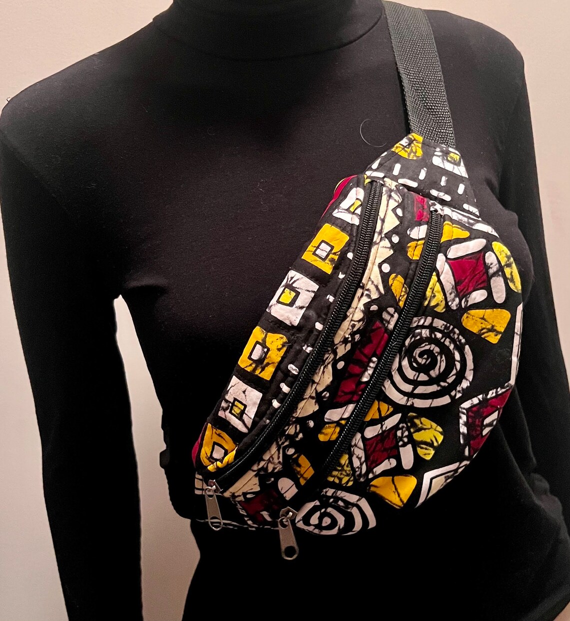 Fabric Fanny Pack, African Print Fanny Pack - Image 9