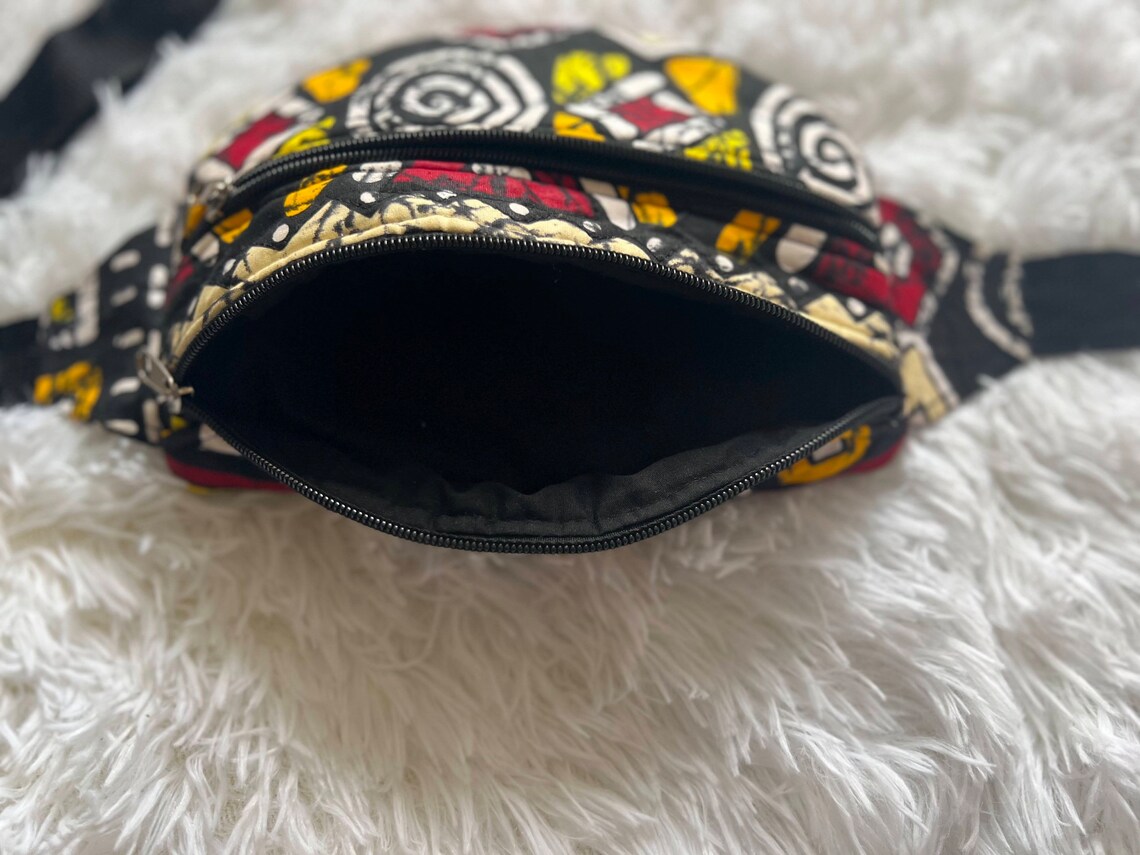 Fabric Fanny Pack, African Print Fanny Pack - Image 4
