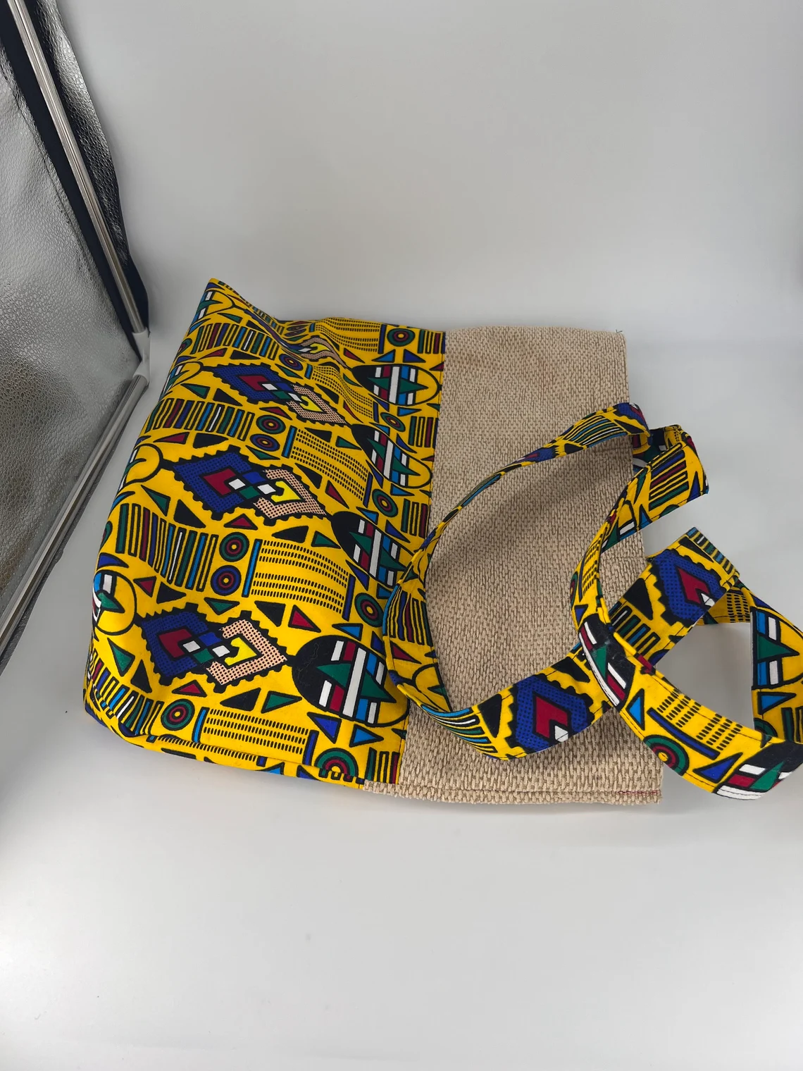 Tote Shoulder Bag, African Print Tote - Image 4
