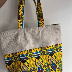 Tote Shoulder Bag, African Print Tote