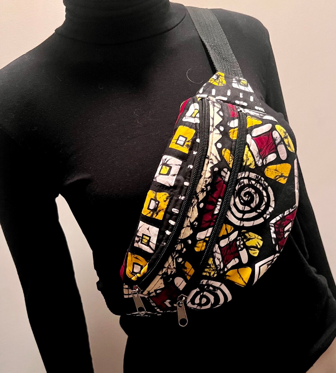 Fabric Fanny Pack, African Print Fanny Pack