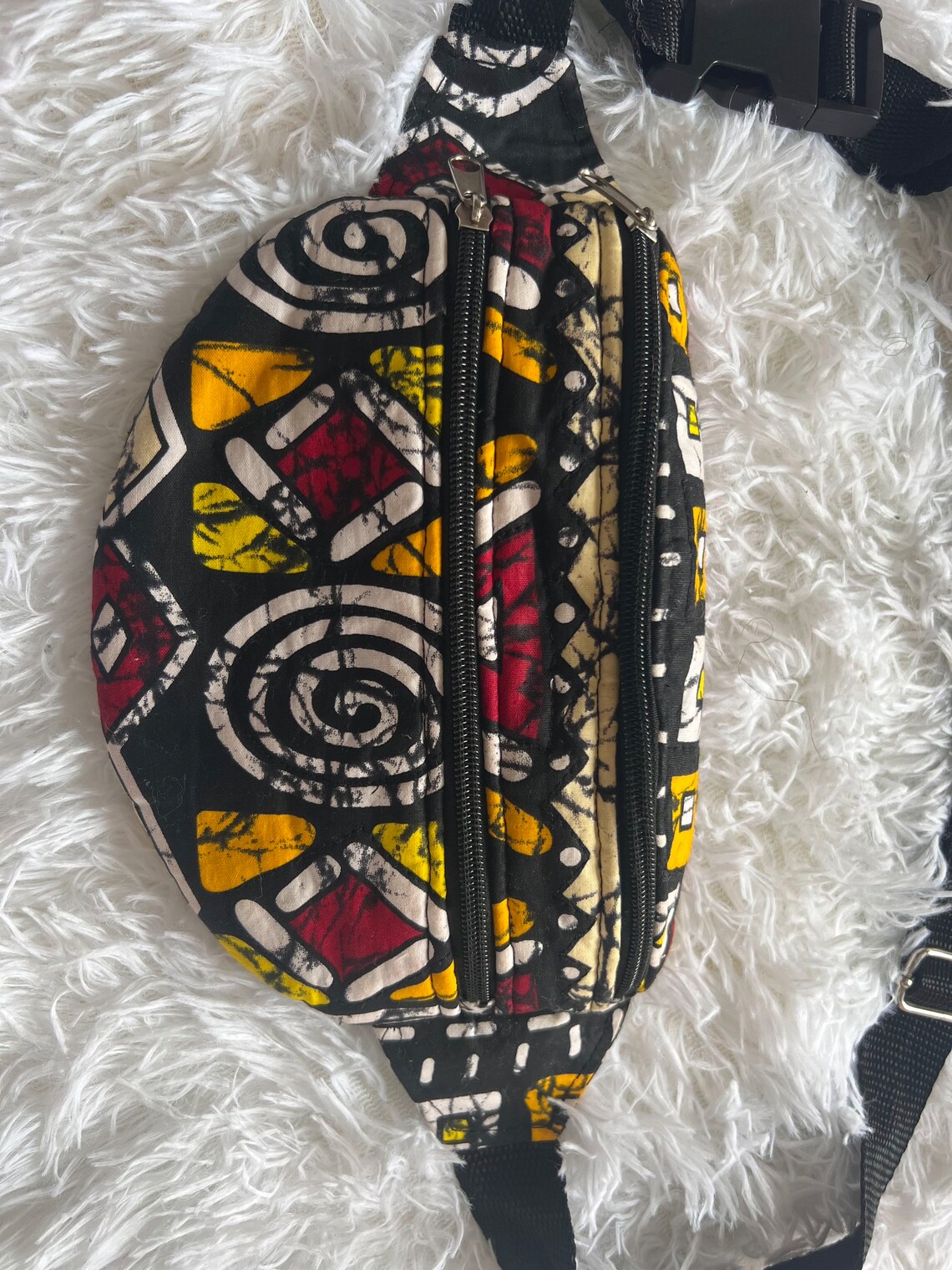 Fabric Fanny Pack, African Print Fanny Pack - Image 8