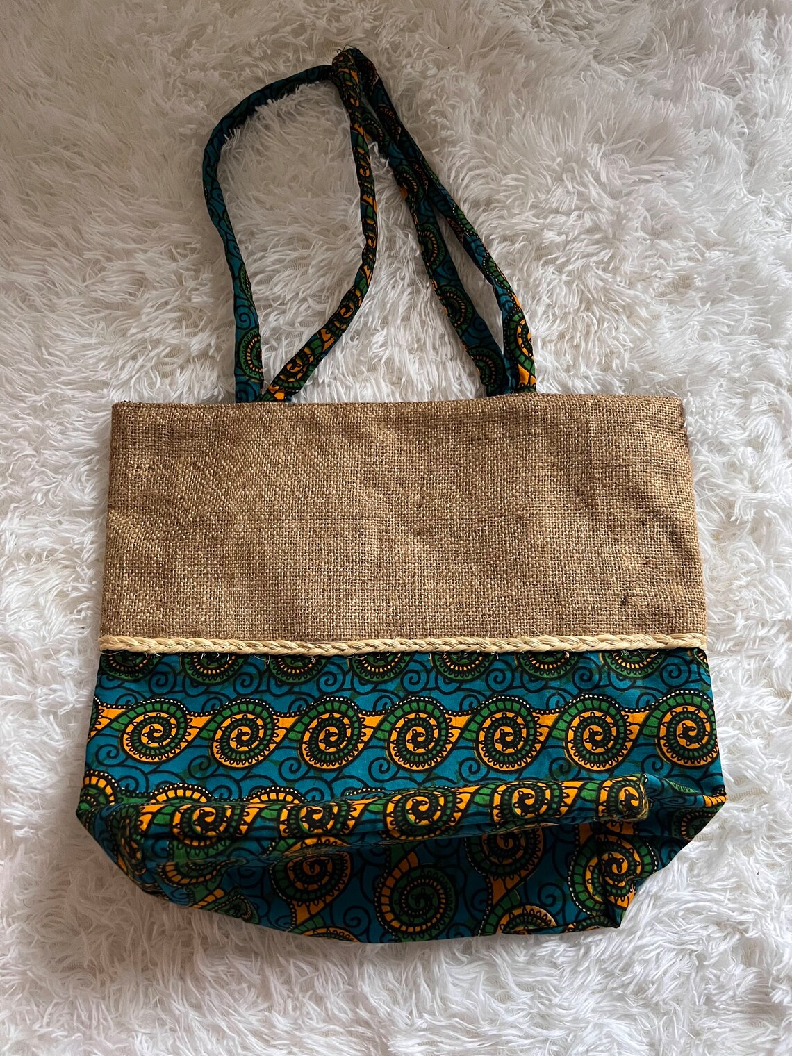 Handmade African Print Bag, Tote Bag - Image 8
