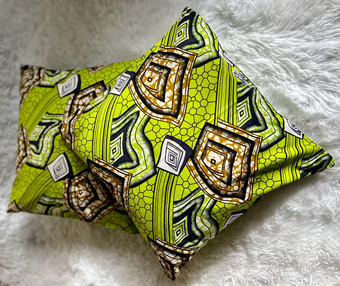 African Print Pillow Cover, Decorative Pillow Covers - Image 7