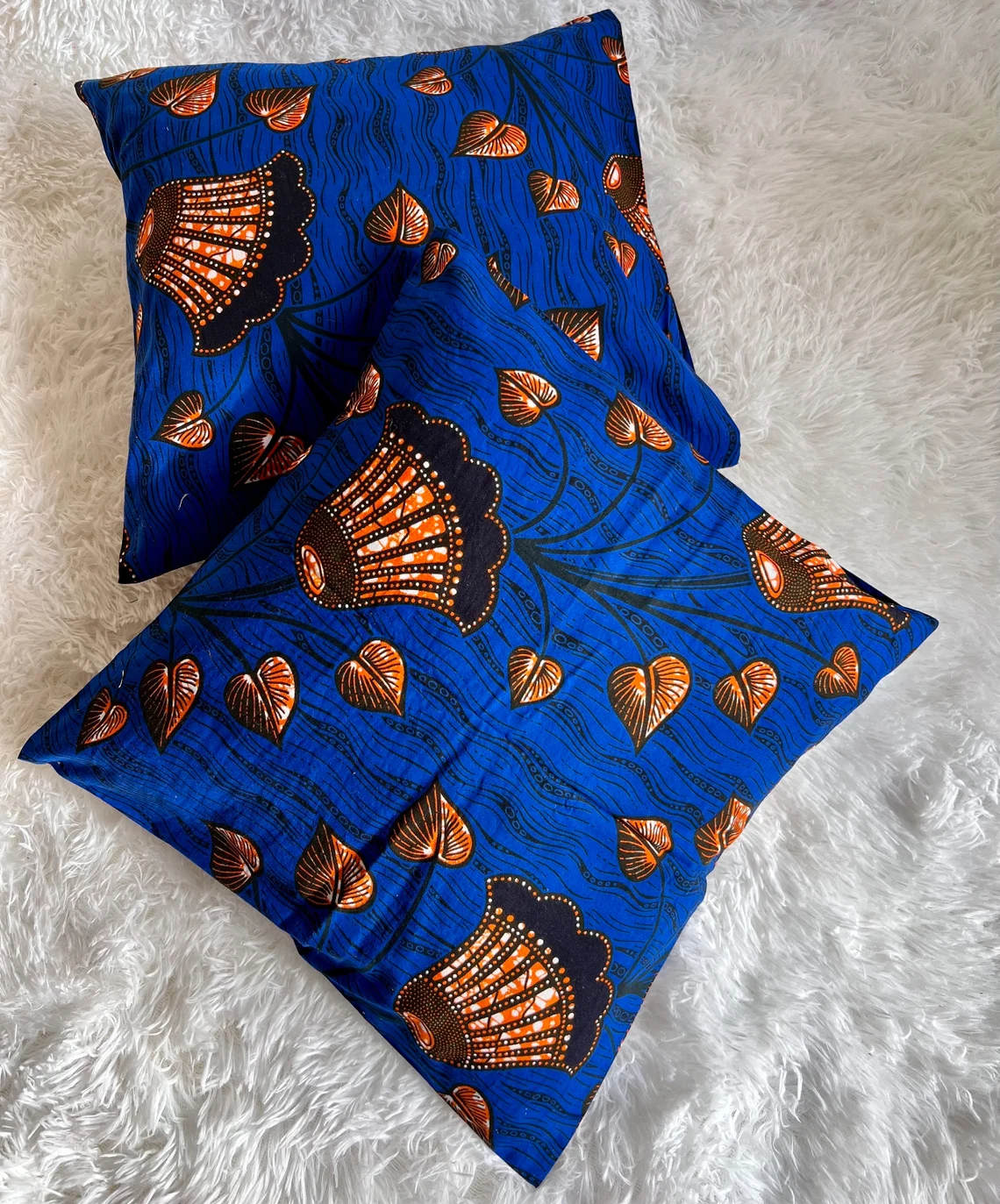 African Print Pillow Cover, Decorative Pillow Covers - Image 2
