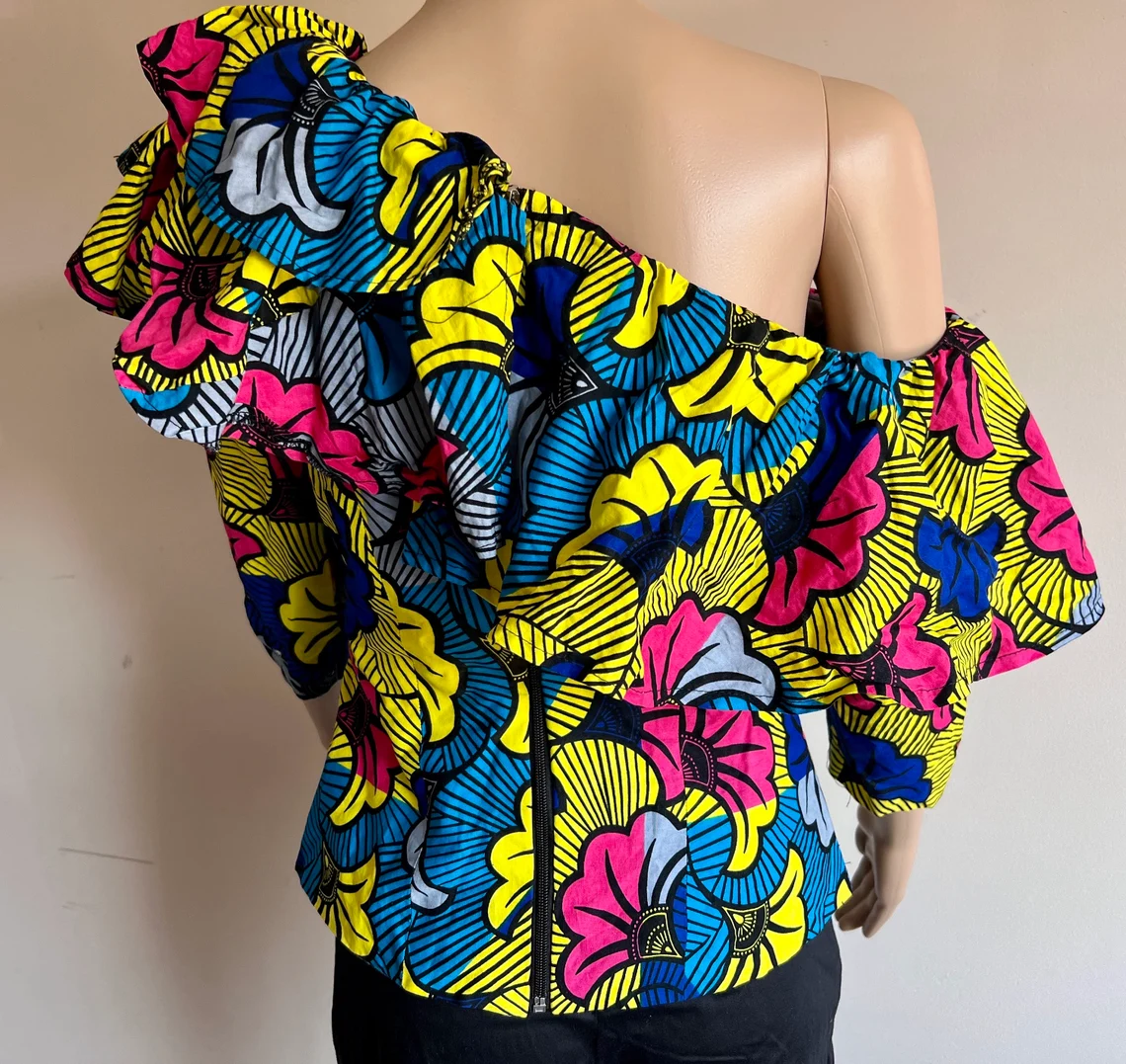 One Shoulder 3/4 Sleeve Top - Image 11