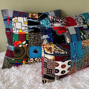 African Print Patchwork Throw pillow covers
