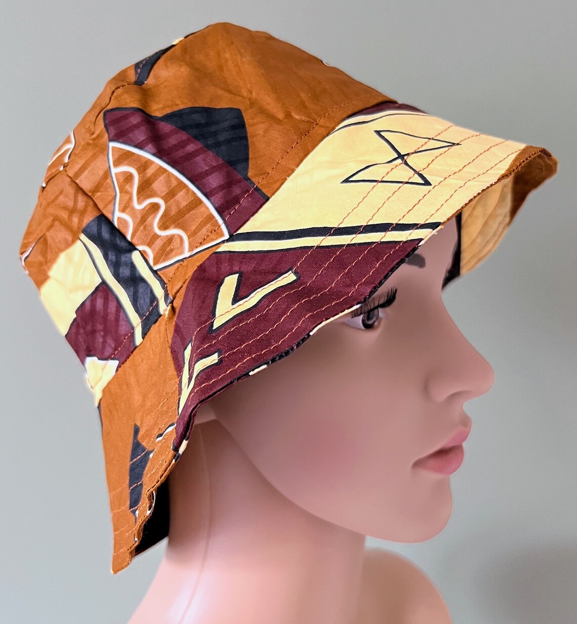 Unisex Bucket Hat, African Print Bucket Hat - Image 7
