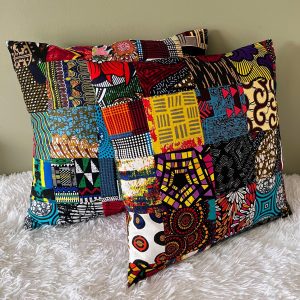 Patchwork Pillow Cover, African Print Pillow Covers