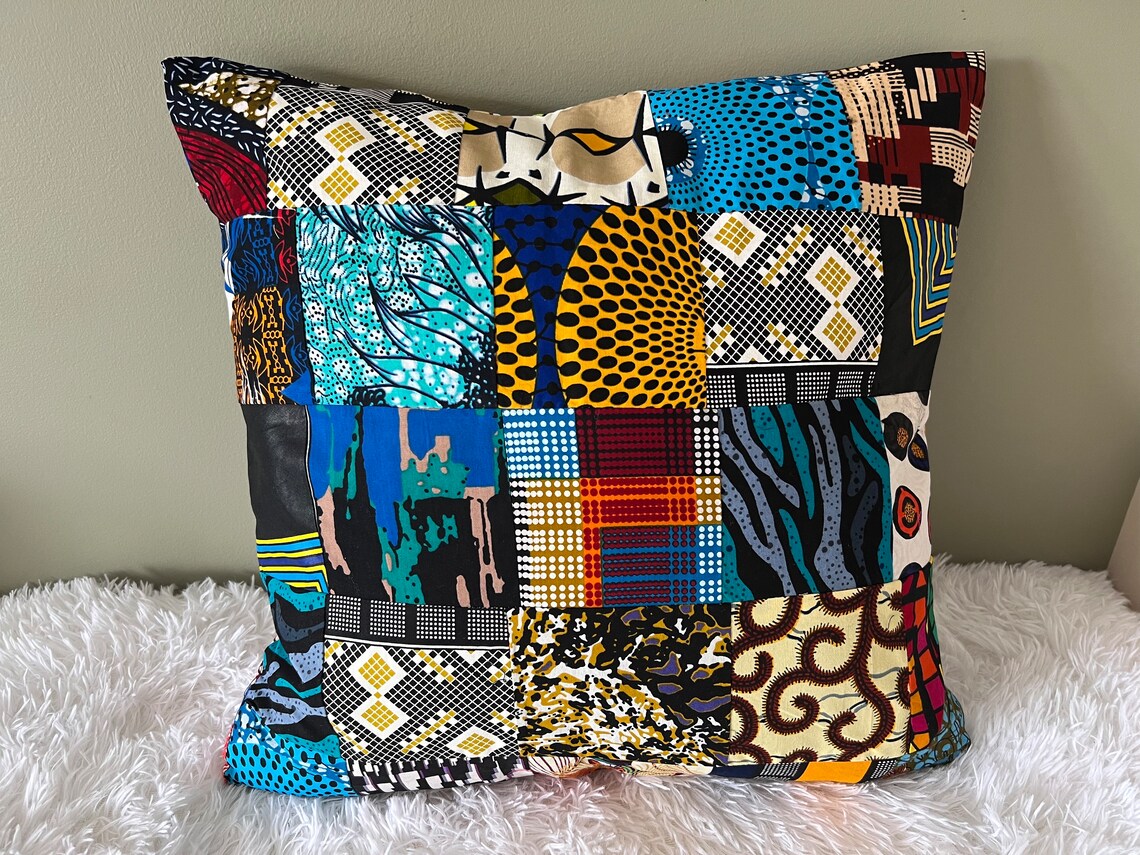 African Print Patchwork Throw pillow covers - Image 5
