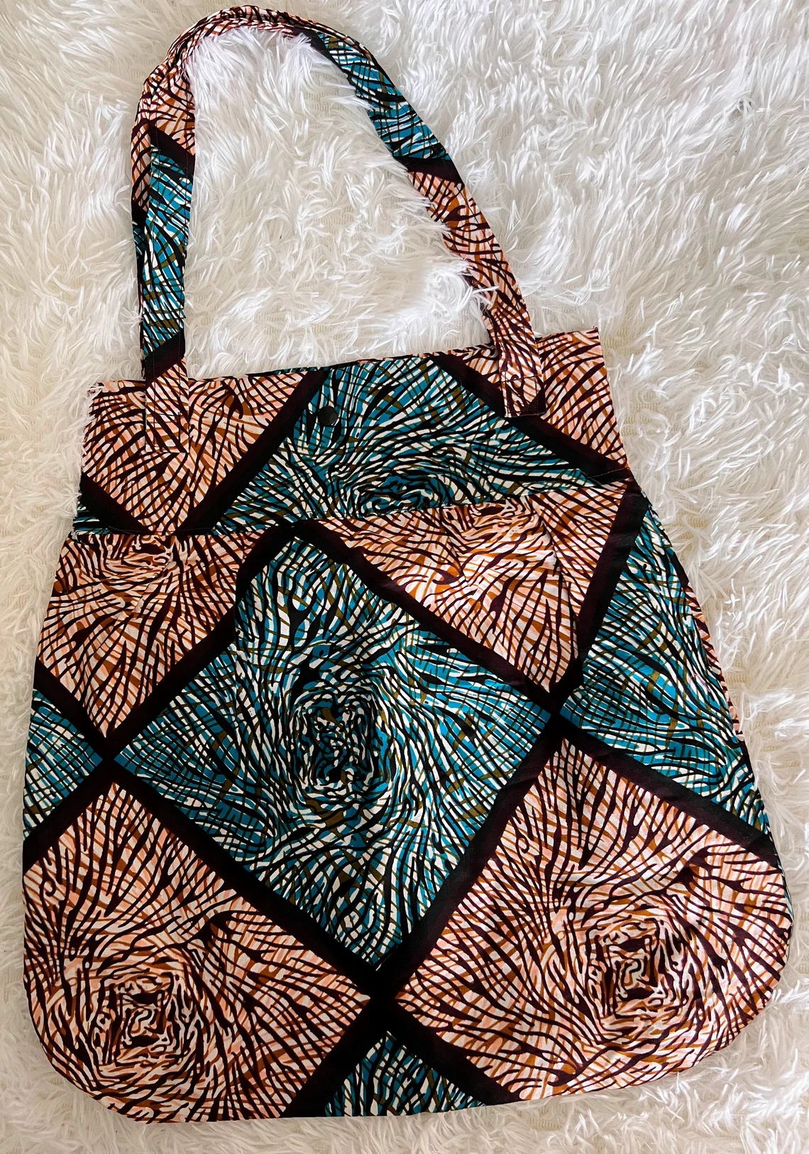 Shopping Bag Tote, Ankara Bags - Image 3
