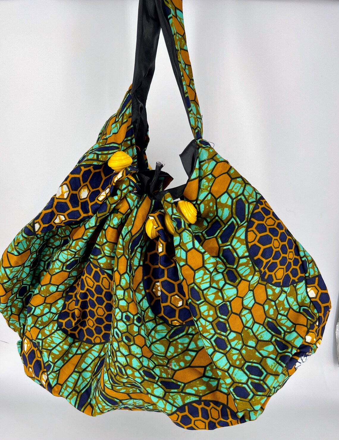 African fabric Hobo Bag - Image 9